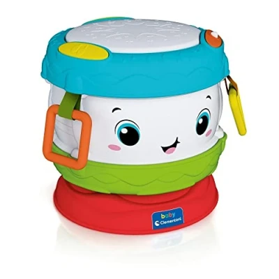 Image of Clementoni 17409 My Activity Drum Baby, Early Age Toy, Educational Learning Toy 10+ Months, Cranberry, 560 gr