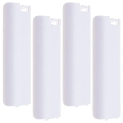 Image of Create idea 4PCS Battery Back Door Cover Shell Compatible with Nintendo Wii Remote Controller Replacement Plastic Lid White