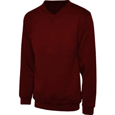 Image of DON Last Man Stands V Neck Sweatshirt Maroon Adult Large