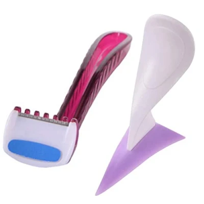 Image of Danlai Triangle Shape Bikini Trimmer Sexy Female Pubic Hair Removal Shaving Stencil Privates Secret Intimate Tools Kit