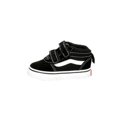 Image of Vans Unisex Kids Td Ward Mid V Sneaker, Suede Canvas Black White, 5.5 UK Child