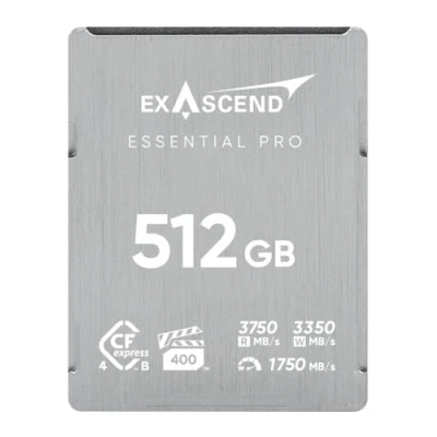 Image of Exascend Essential Pro Tough 512GB CFexpress 4.0 Type B Memory Card 3150MB/s Write Speed 3750MB/s Read Speed, VPG400 Certified Flawless 8K &amp; 12K Video Capture at 120fps