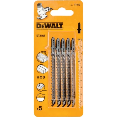 Image of DEWALT DT2164QZ Jigsaw Blades for Wood T Shank HCS T101D (Pack of 5)