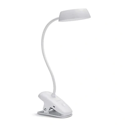 Image of PHILIPS LED Donutclip Adjustable 3W Light with USB [Cool White White] for Home Indoor Lighting, Reading, Study, Work and Bedroom