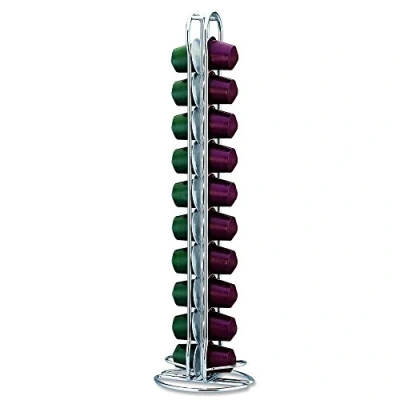 Image of Fackelmann Nespresso 20992 Coffee Capsule Holder/Dispenser for 20 Capsules 2 Columns Metal Wire