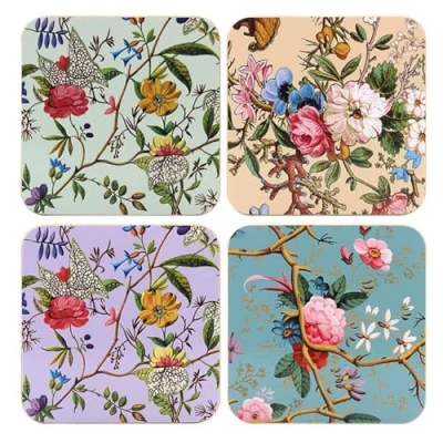 Image of The Leonardo Collection William Kilburn Coasters Set of 4 For All Modern Kitchen &amp; Offices Designed By Types Cups Mugs