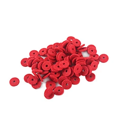 Image of Alnicov 12.5MM Piano Felt Front Rail Regulating Punchings Red Keyboard Balance Washers Repair Parts Pack of 90