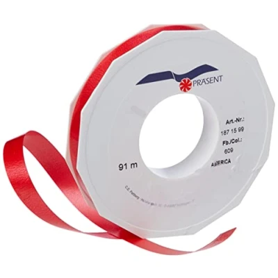 Image of C.E. Pattberg Präsent America Curling Ribbon Red 15 mm width, 91 m length