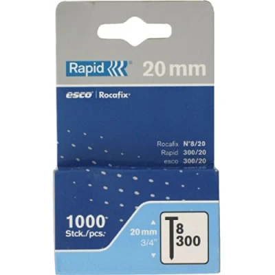 Image of Rapid High Performance No.8 Galvanised Steel Brad Nails, Wire Length: 20 mm, 11901720 1000 Pieces