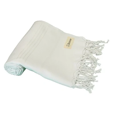 Image of Bersuse 100% Cotton Anatolia Turkish Towel White