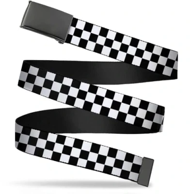 Image of Buckle Down Men&#039;s Web Belt Checkered, Multicolor, 1.25&quot; Wide Fits up to 42&quot; Pant Size