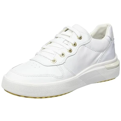 Image of Geox Women&#039;s D Dalyla A Sneaker, White, 5 UK