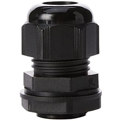 Image of SWA Pack of 10 Black 20mm Nylon Cable Glands, Suitable for 6 12mm, M20 Thread IP68 Gland Connectors