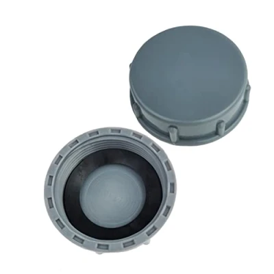 Image of Qrity 2 Pack Kitchen Sink Waste Pipe Blanking Cap Female Thread 45mm G1½&quot; for Sealing Joints &amp; Pipes End