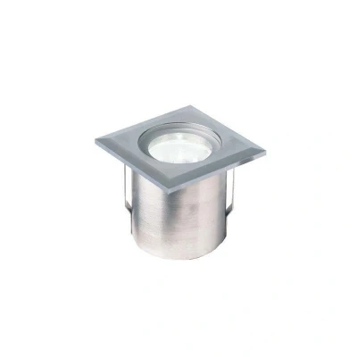 Image of Square Ground Light 1W 4000K Stainless Steel IP68 Collingwood GL019 Spot