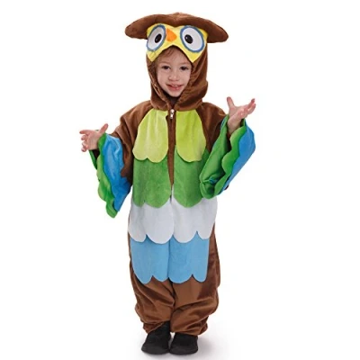 Image of Dress Up America Kids Hoo Owl Pretend Play Outfit for Children Beautiful Set Role