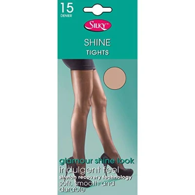 Image of Silky Womens/Ladies Shine Tights (1 Pair) (Large (42 48)) (Natural)
