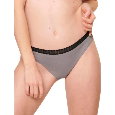 Image of Sloggi Women&#039;s GO Ribbed Tai C2P Briefs, BLACK COMBINATION, M