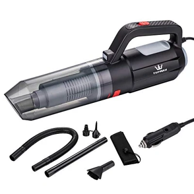 Image of TOPWAY 2 in 1 Car Vacuum Cleaner Blower 12 V Black &amp; Red