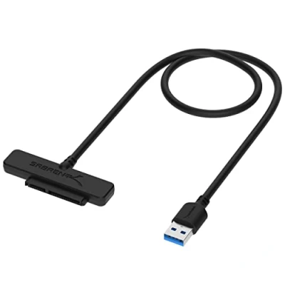 Image of SABRENT SATA to USB 3.2X1, SSD HDD Hard Drive Adapter, 2.5&quot; Inch, Super fast Data transfer, Cable Converter, [Supports UASP I II III] Compatible with all 2.5 (EC SSHD)