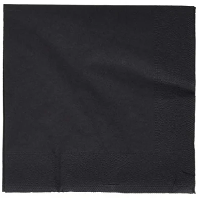 Image of Swantex CB666 Black Cocktail Napkins (Pack of 2000)