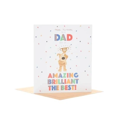 Image of Boofle Birthday Card for Daddy Cute Design