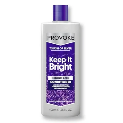 Image of PROVOKE Touch Of Silver Colour Care Conditioner, Purple, 400ml