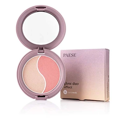 Image of Paese Cosmetics Nanorevit Glow Duo Effect, Blush and Highlighter, 4.5g
