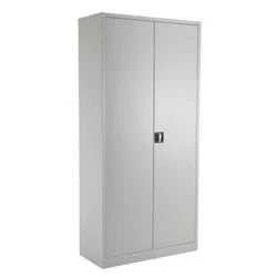Image of Legato Steel Double Door Cupboard 1950mm Grey Ref TCSDDC1950GR