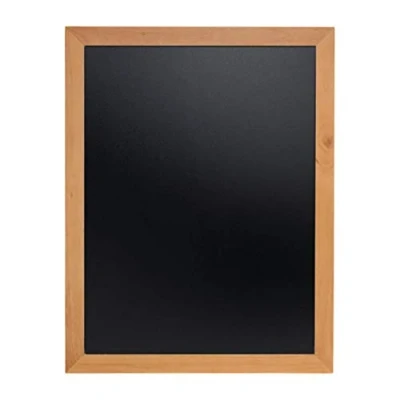 Image of Securit WBU TE 70 x 90cm Lacquered Finish Wall Chalk Board Teak