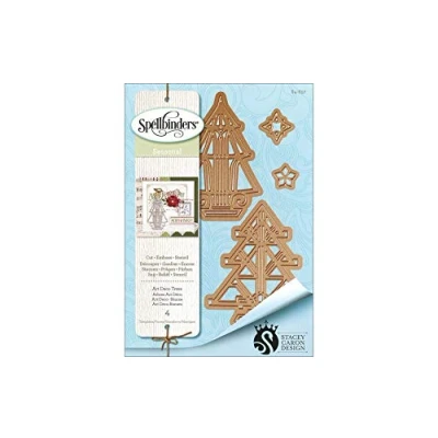 Image of Spellbinders Shapeabilities Art Deco Trees Die, Metal, Brown