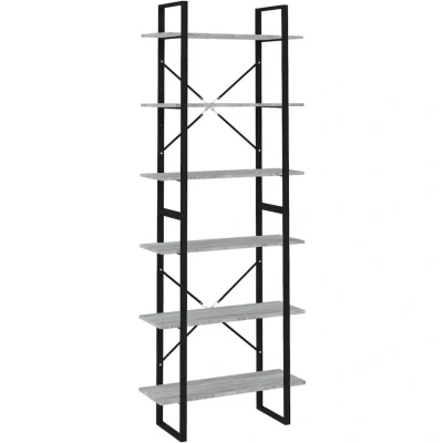 Image of vidaXL High Cabinet Grey Sonoma 80x30x210 cm Engineered Wood