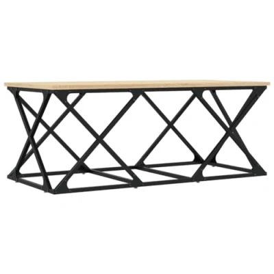 Image of vidaXL Coffee Table Sonoma Oak 100x49x40 cm Engineered Wood