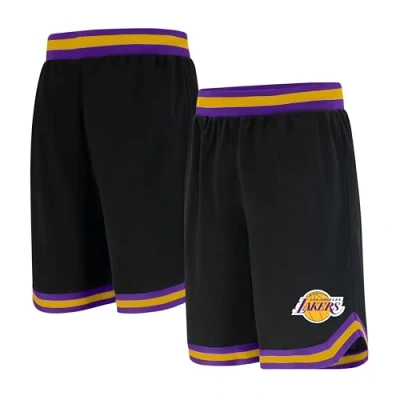 Image of Ultra Game Mens Active Knit Training NBA Woven Team Logo Poly Mesh Basketball Shorts, Black, Small US
