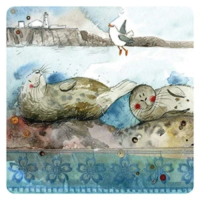 Image of Alex Clark Bathing Seals Coaster