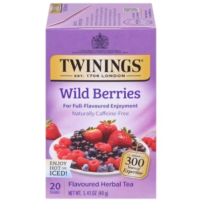 Image of Twinings Herbal Wild Berries Bagged Tea, 20 Count