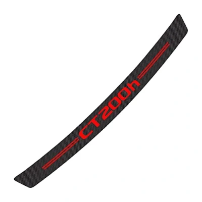 Image of Carbon Fiber Rear Bumper Protector for Lexus CT200h, Car Trunk Sill Plate Scuff Strip Back Guard Anti Scratch Trim Cover Styling Accessories