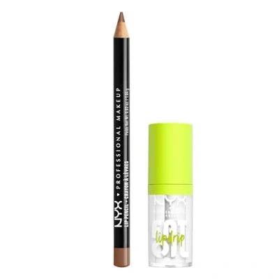 Image of NYX Professional Makeup Lip Kit, Fat Oil Drip Shade: My Main + Slim Pencil Nude Truffle