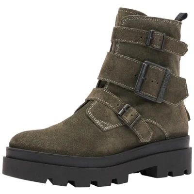 Image of Jeda817Fly Suede Women&#039;s Buckle Ankle Boots