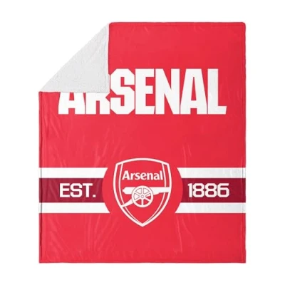 Image of FOCO Officially Licensed Arsenal FC Established Sherpa Throw Blanket