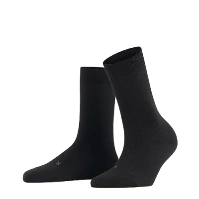 Image of Women&#039;s 1 Pair Falke Stabilizing Wool Everyday Socks Black 7 8 Ladies