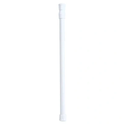 Image of Telescopic shower curtain rail, clothes adjustable extendable clamp rods, 30 50 cm