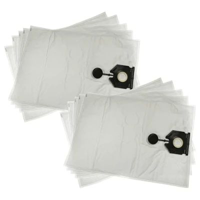 Image of vhbw 10 x Vacuum Cleaner Bags Compatible with Kärcher NT 30/1 Ap Te L, Tact L Micro Fleece, 64 cm 44.5 cm, White