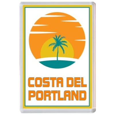 Image of Costa del Portland Jumbo Fridge Magnet 96 x 67mm