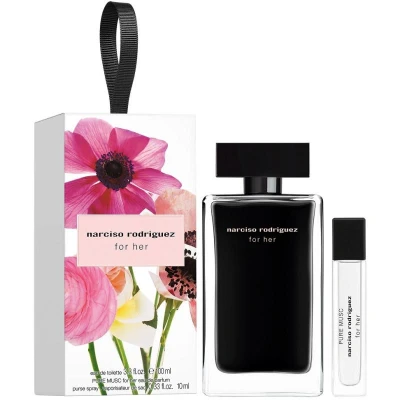 Image of Narciso Rodriguez for Her Gift Set 100ml EDT + 10ml