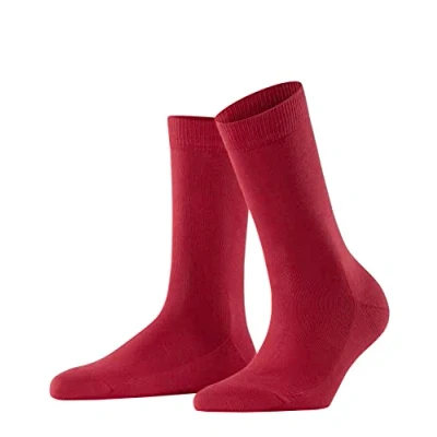 Image of FALKE Women&#039;s Family W SO Sustainable Cotton Plain 1 Pair Socks, Red (Scarlet 8228) new eco friendly, 5.5 8