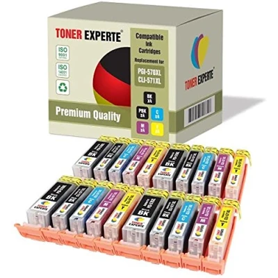 Image of TONER EXPERTE 20 XL Compatible PGI 570XL CLI 571XL Premium Ink Cartridges for Pixma MG5750 MG5751 MG5752 MG5753 MG6850 MG6851 MG6852 MG6853 MG7750 TS5050 TS5051 TS5053 TS6050 TS6051 TS6052