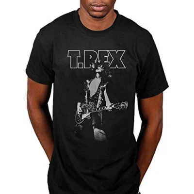 Image of T Rex Marc Glam Shirt Electric Warrior Bolan Rock Band New Merch Black