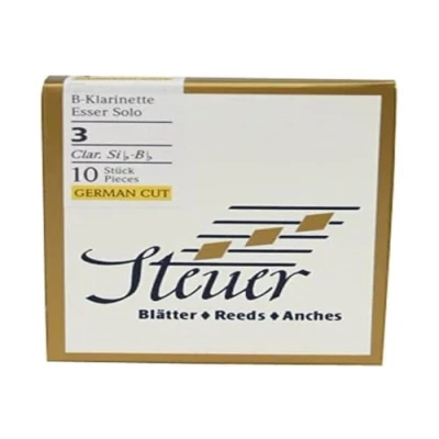 Image of Steuer Blatt BB Klarinette Solo White Line 3.5 deutscher Schnitt 10er Packung