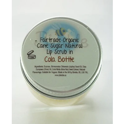 Image of Bimble Organic Raw Cane Sugar Natural Lip Scrub 25g Cola Bottle Flavour